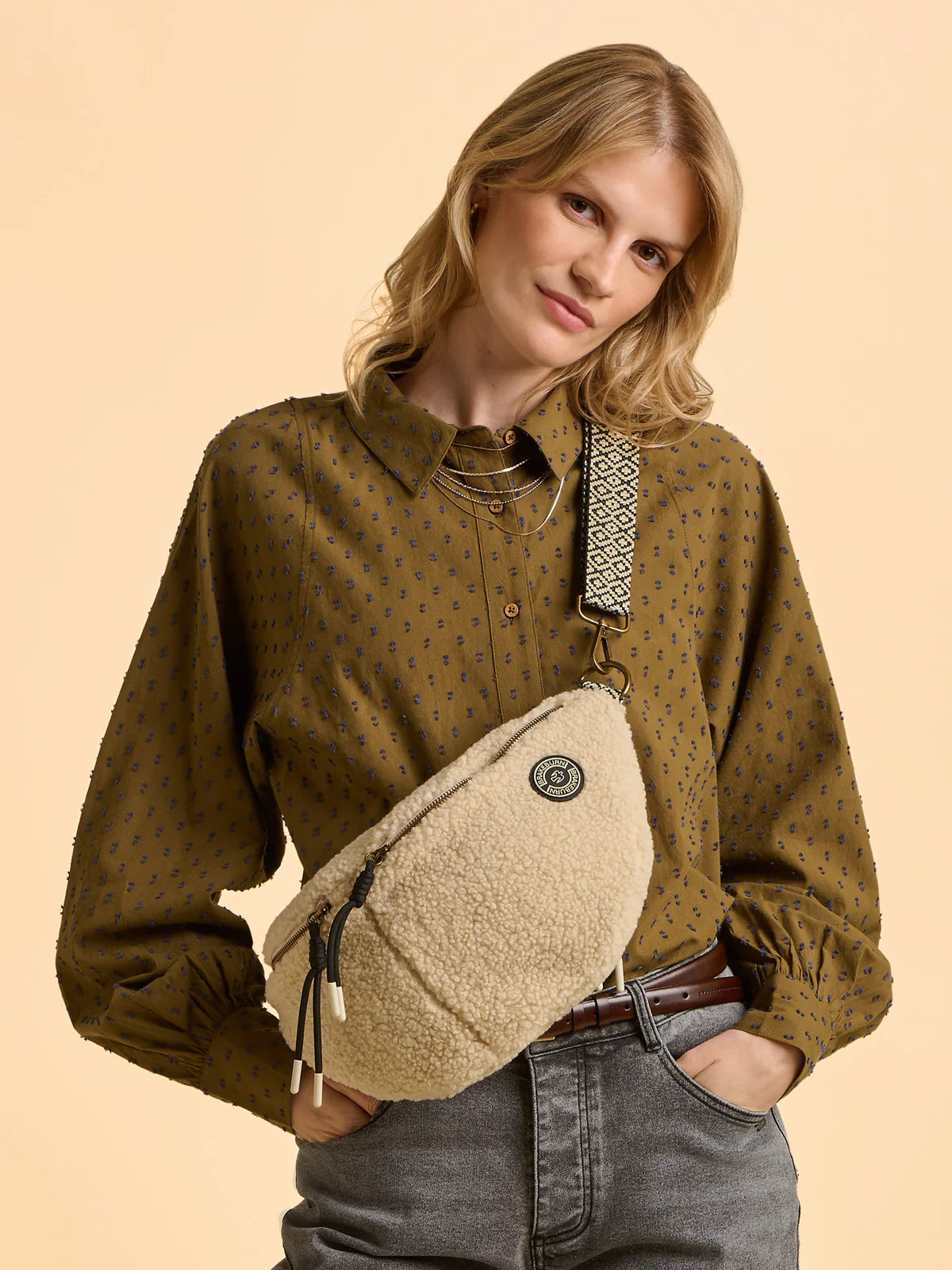Julia Cotton Dobby Blouse