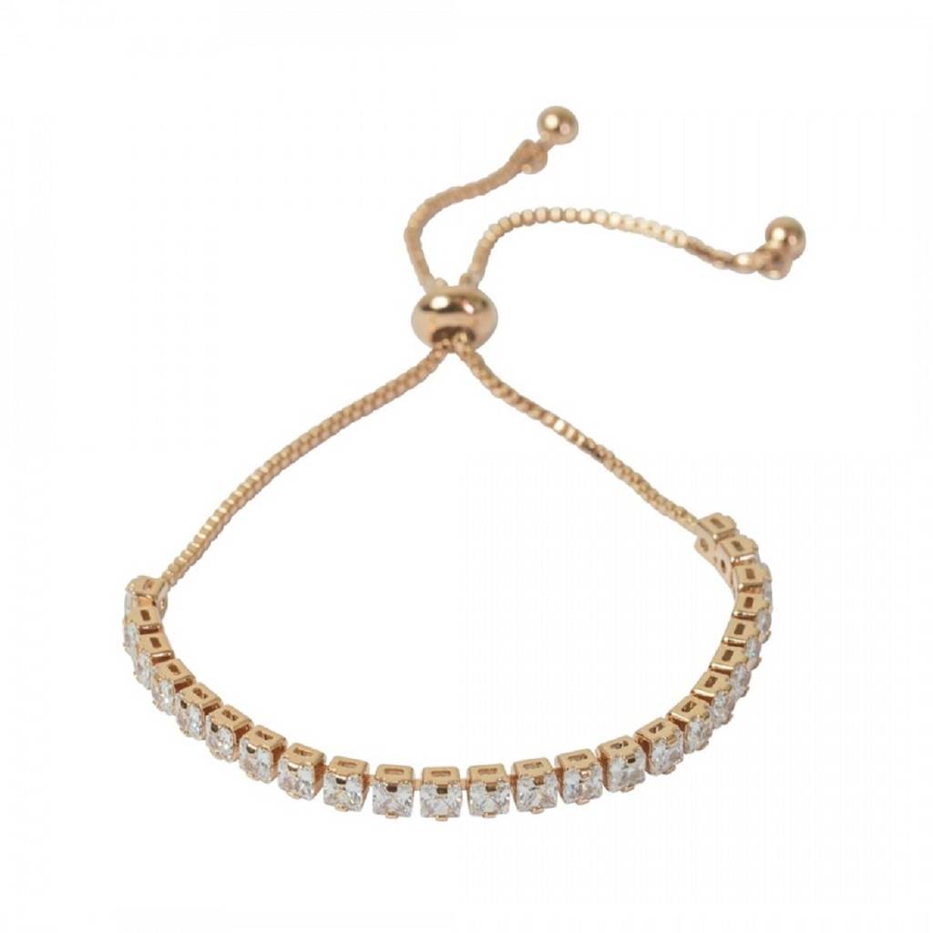 Sparkly Simple Pull Slider Adjustable Bracelet