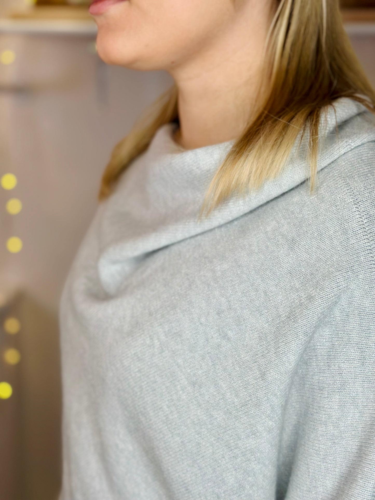 Light Grey Super Soft Asymmetrical Jumper