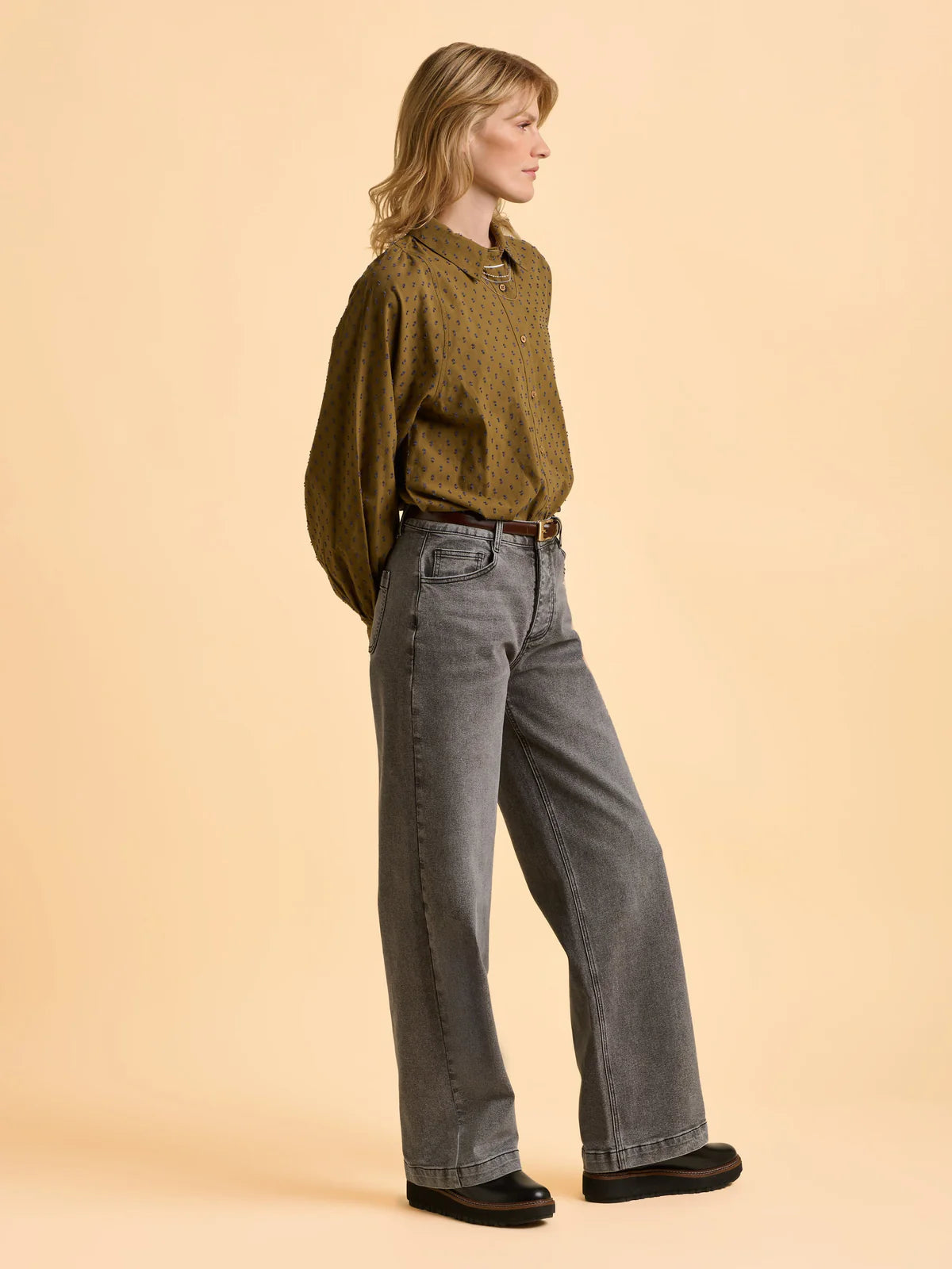 Julia Cotton Dobby Blouse