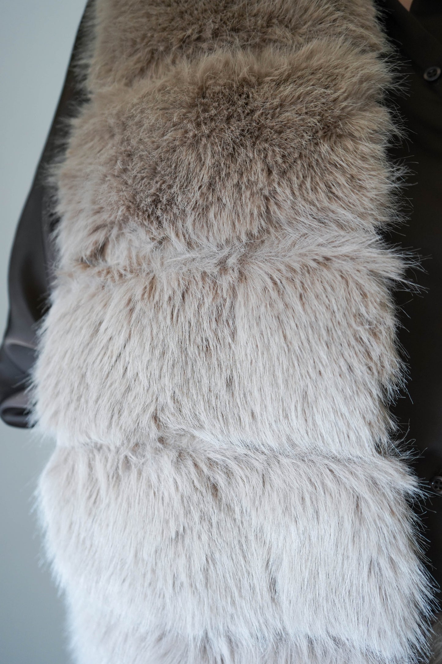 Sam Soft Stone Faux Fur Gilet