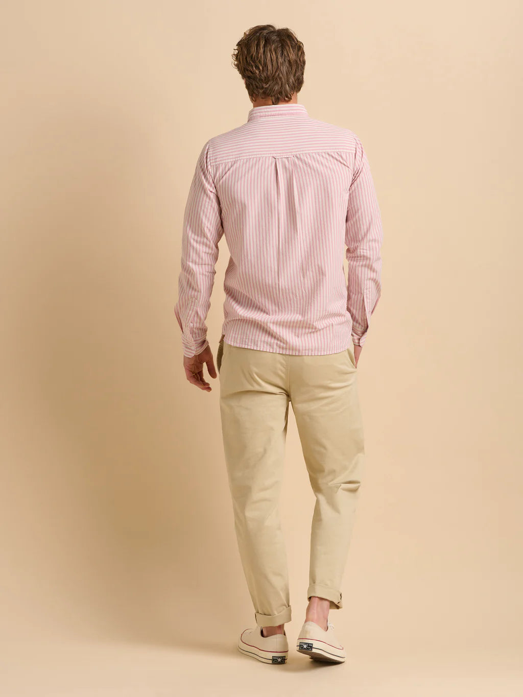 Menswear Brakeburn Pink Stripe Shirt