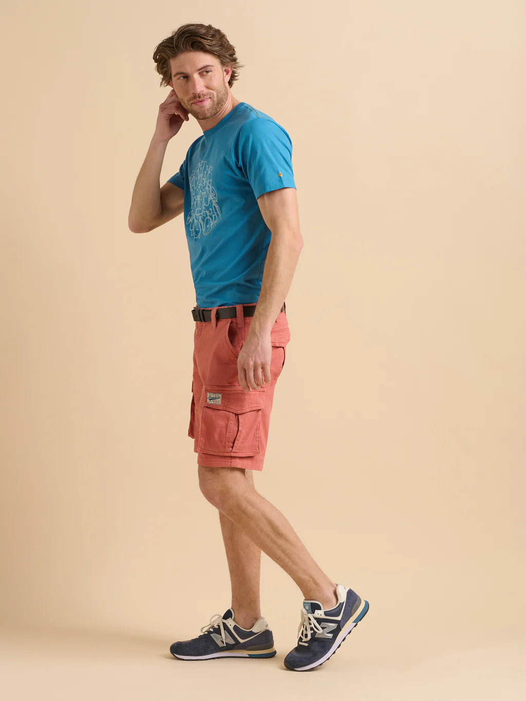 Menswear Brakeburn Linear Bikes Tee