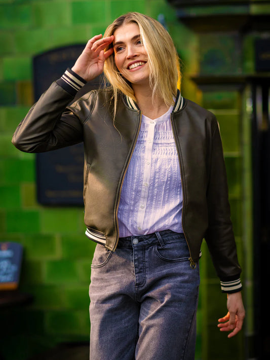 Brakeburn Khaki Blaze Bomber Jacket