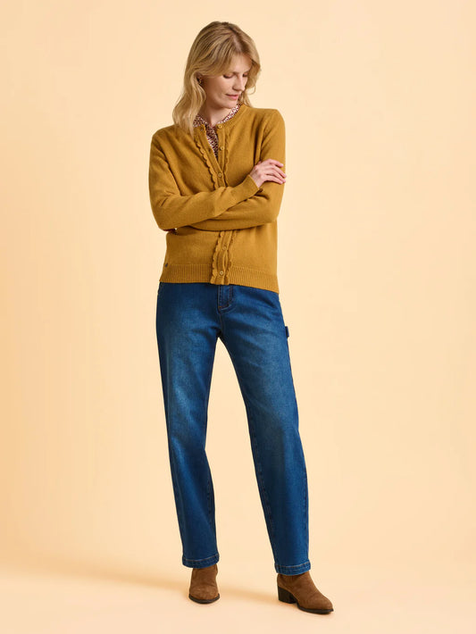 Brakeburn Crescent Cardigan- Yellow