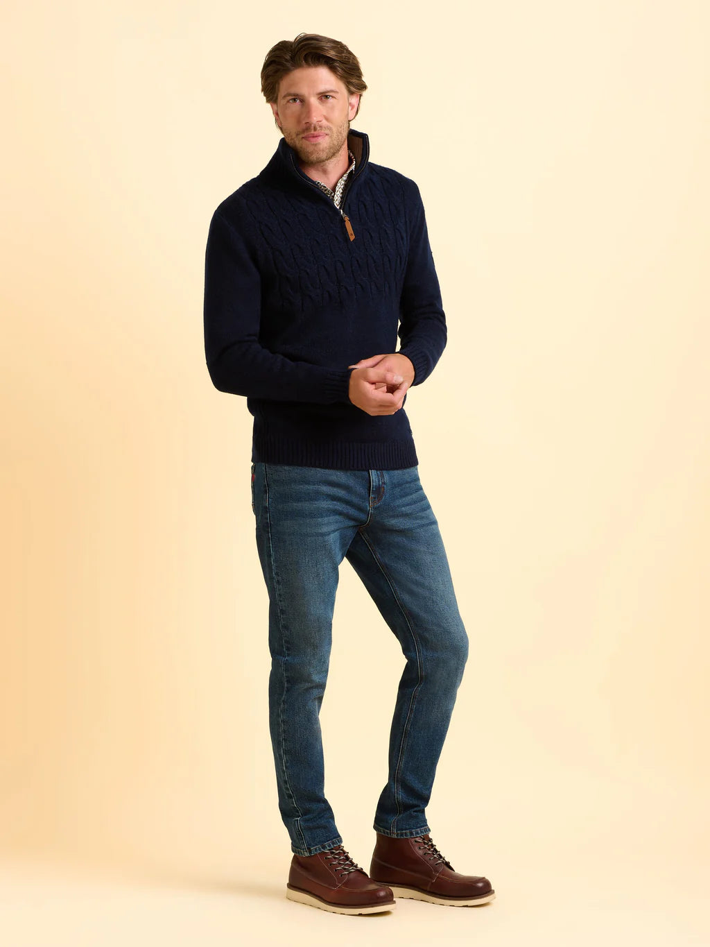 Menswear Brakeburn Ainsworth Knit 1/4 Zip