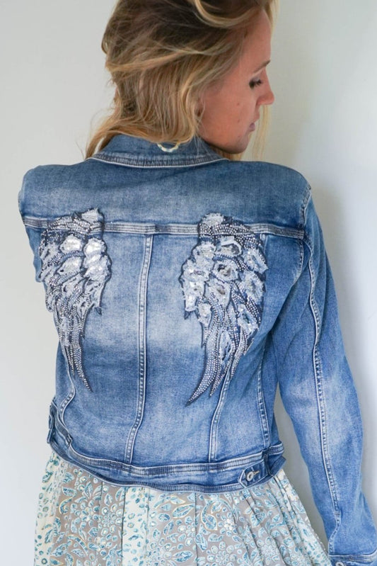 The Wenhaston Angel Wings denim jacket