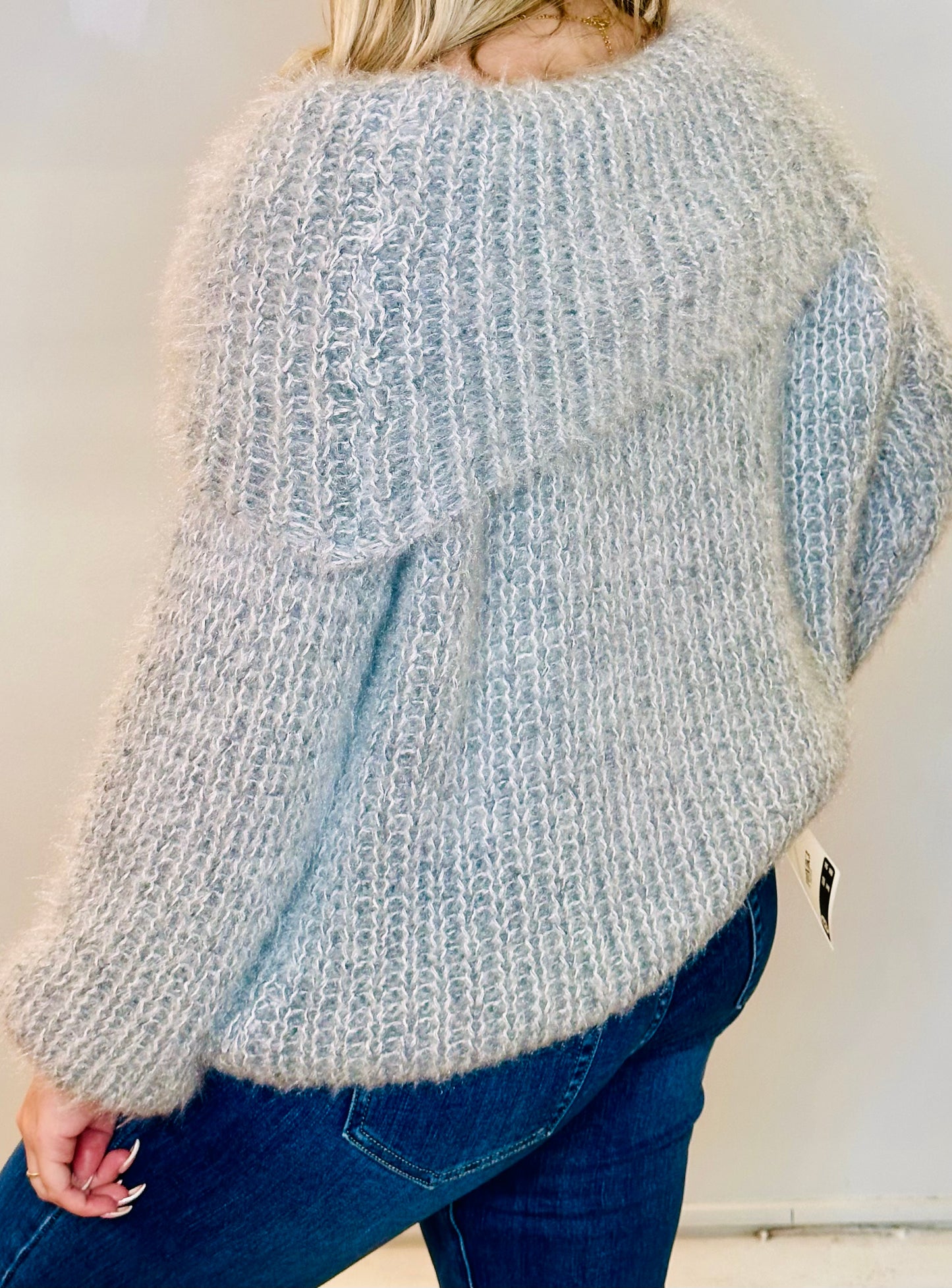 Betty Bardot Super Soft Jumper - light grey