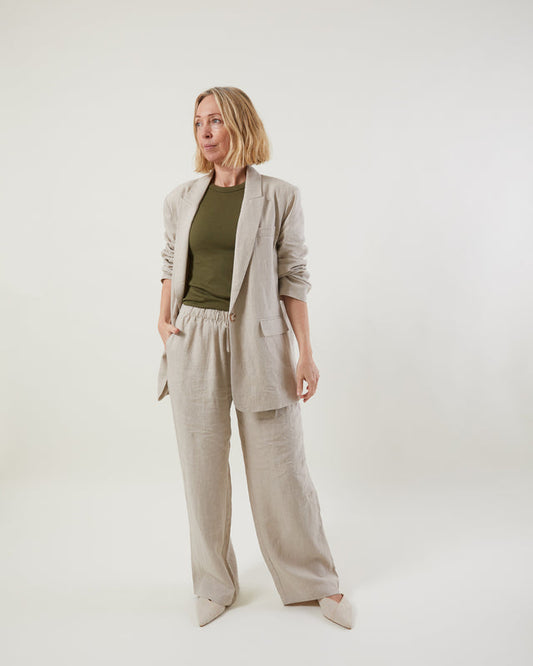 Chalk Diana Stone blazer