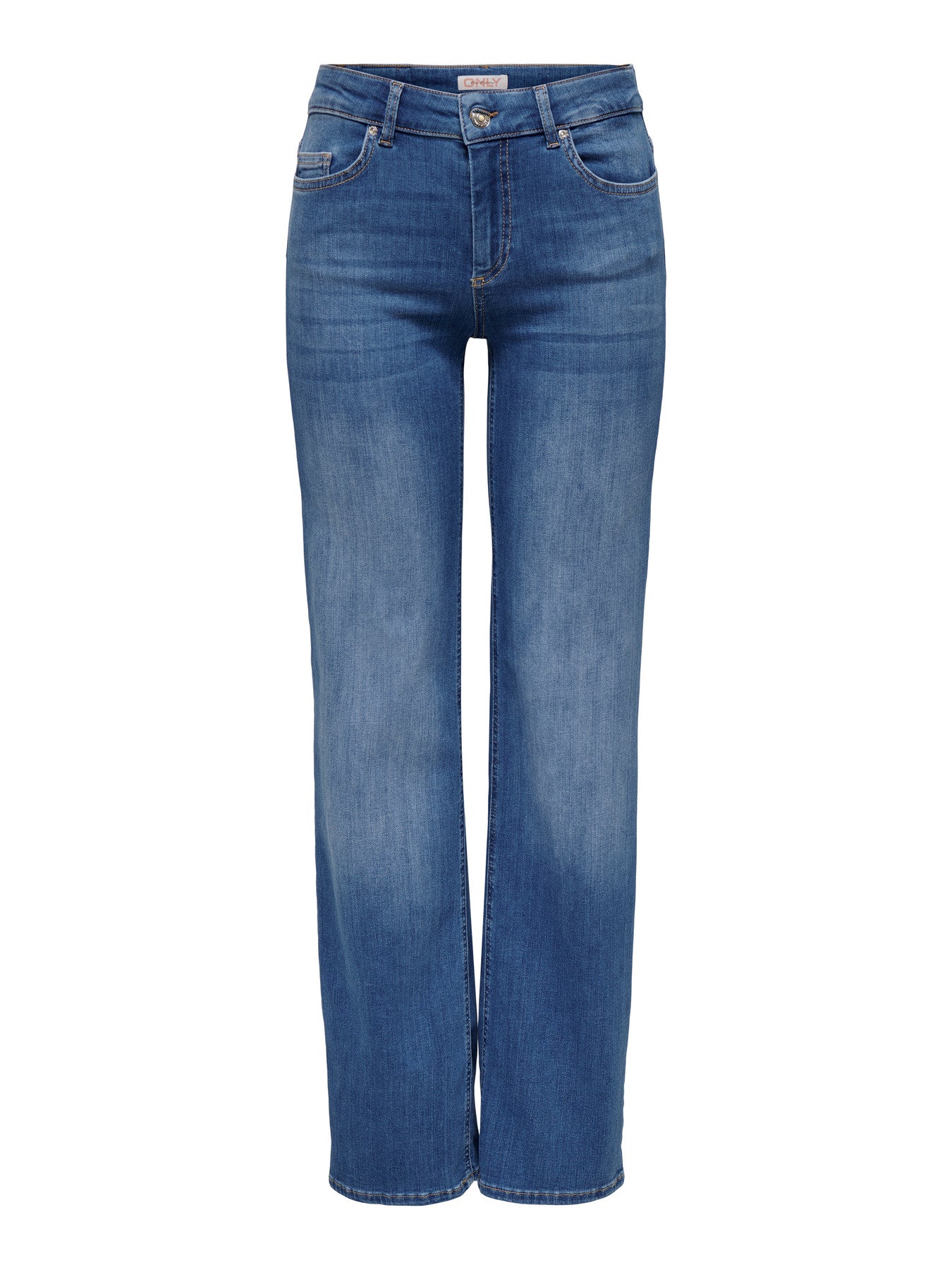 BLUSH MID WAIST STRAIGHT JEANS