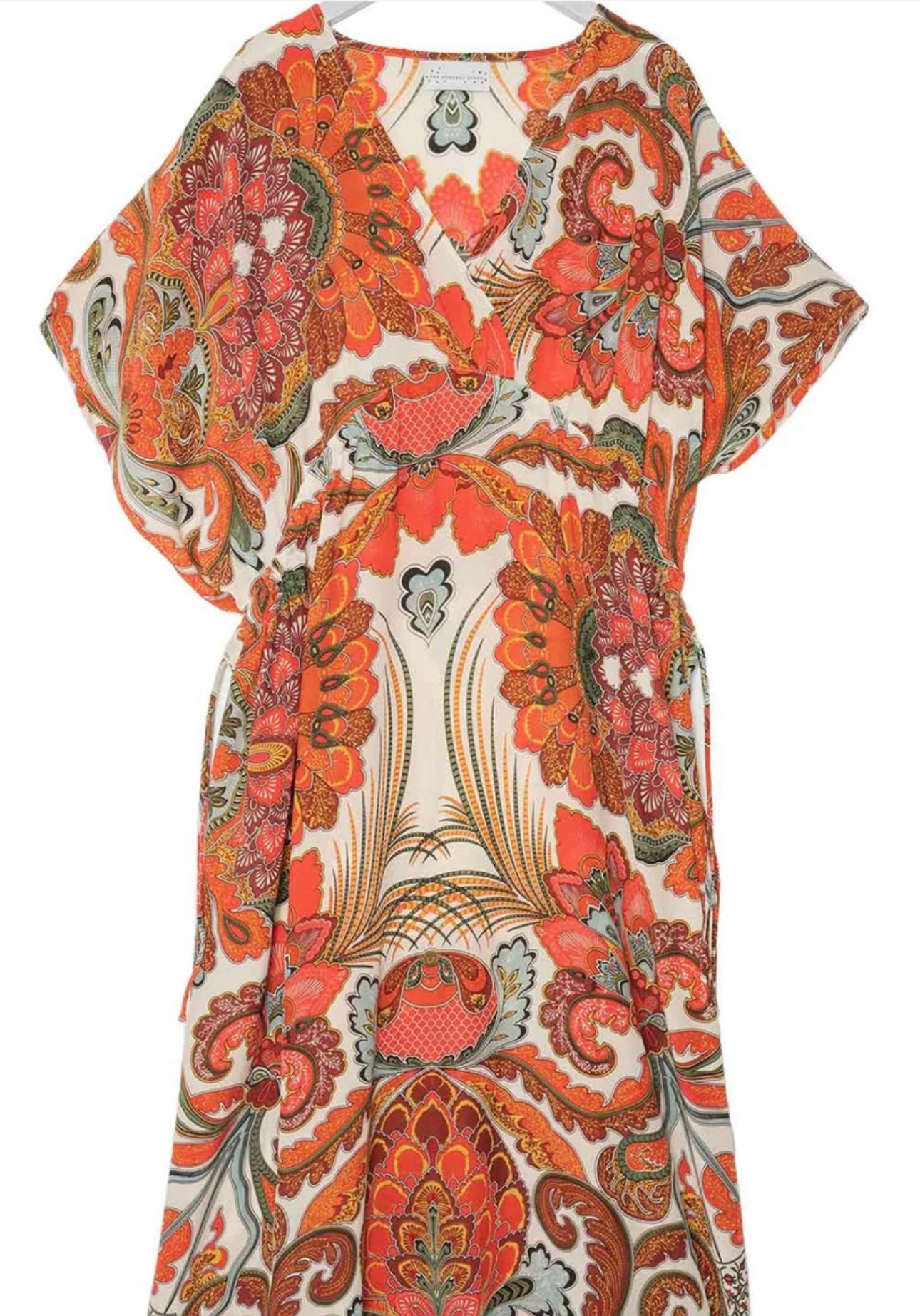 One Hundred Stars- Fiesta Orange string dress
