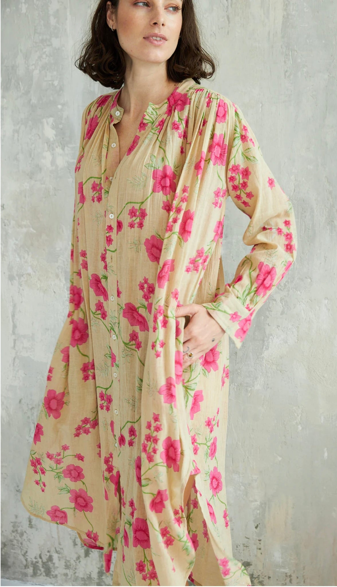 Chico Soleil Talula Dress - Rose Garden Beige