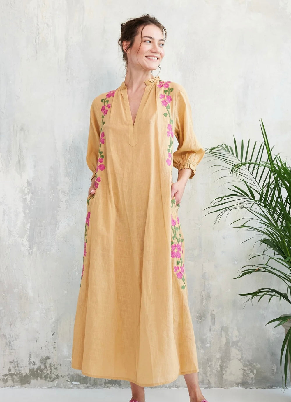 Chico Soleil Kalinda Dress - Yellow Cornsilk