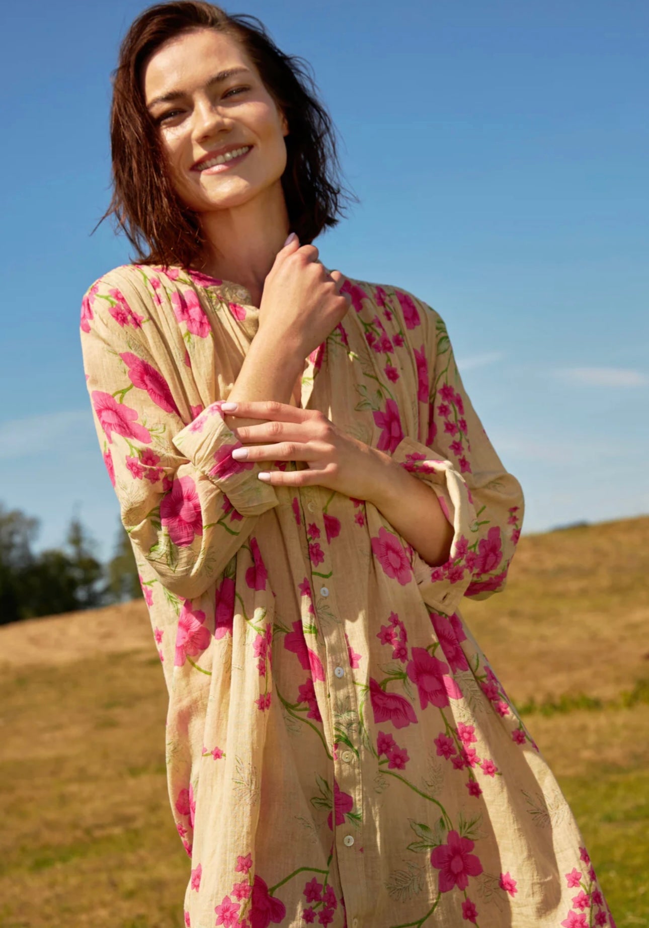 Chico Soleil Talula Dress - Rose Garden Beige