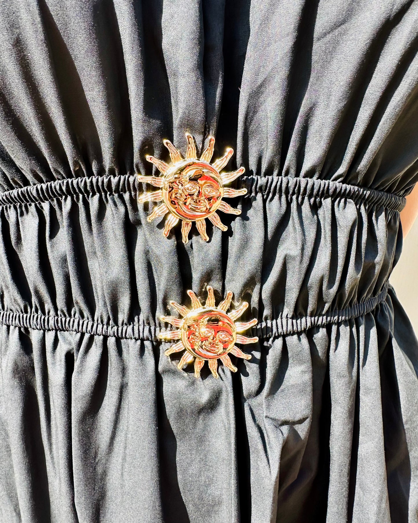 Sunflower Black Midi dress
