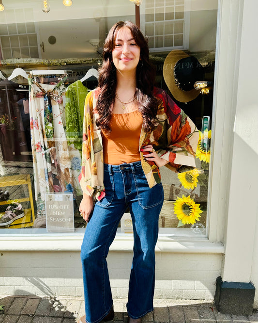 The Bramfield wide leg jeans - dark denim