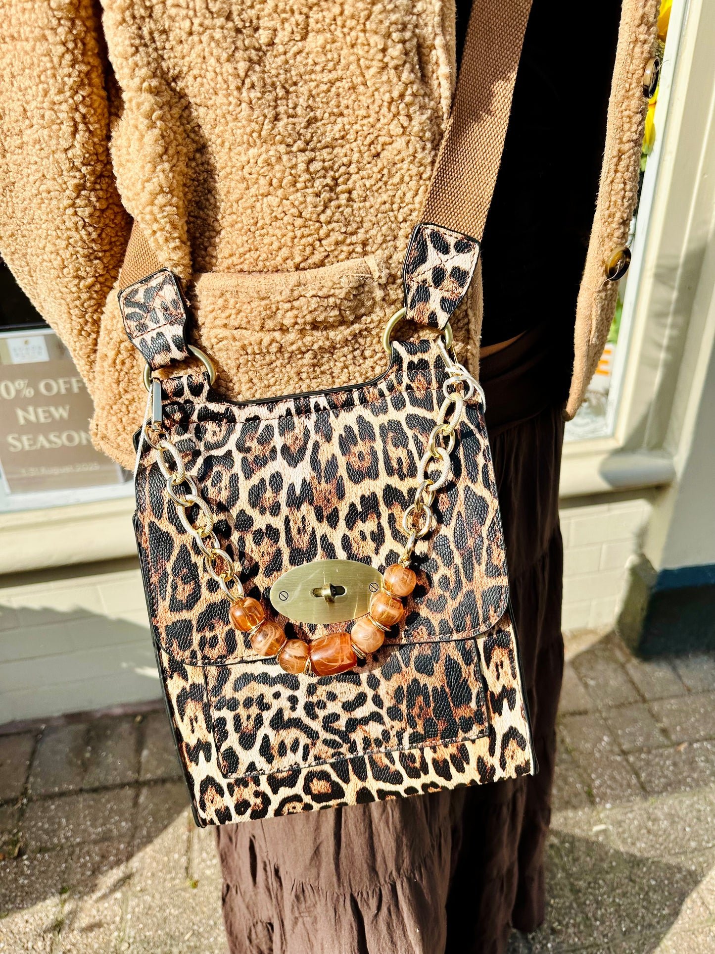 Taupe Crossbody Everyday Vegan Leather Bag