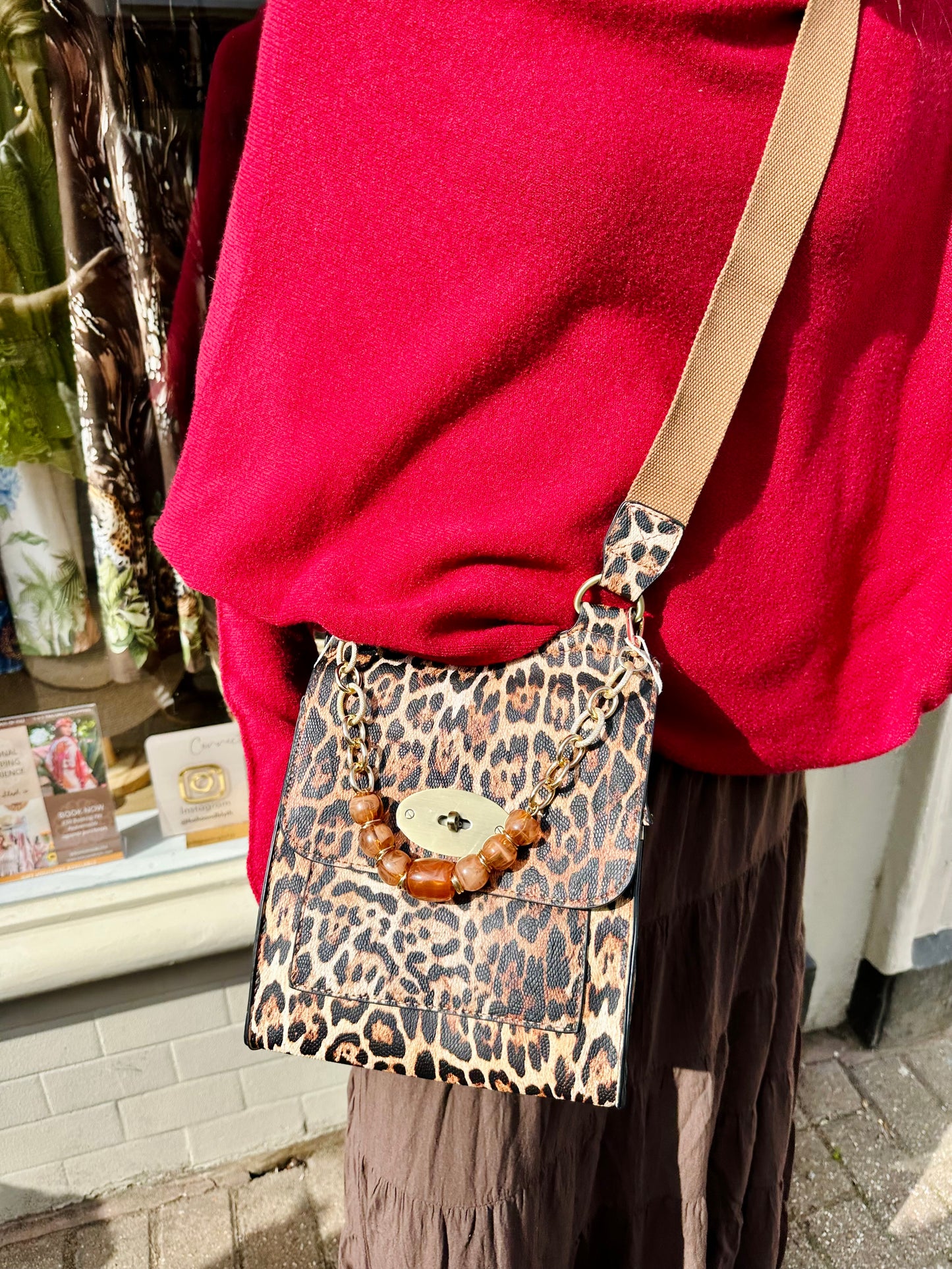 Taupe Crossbody Everyday Vegan Leather Bag