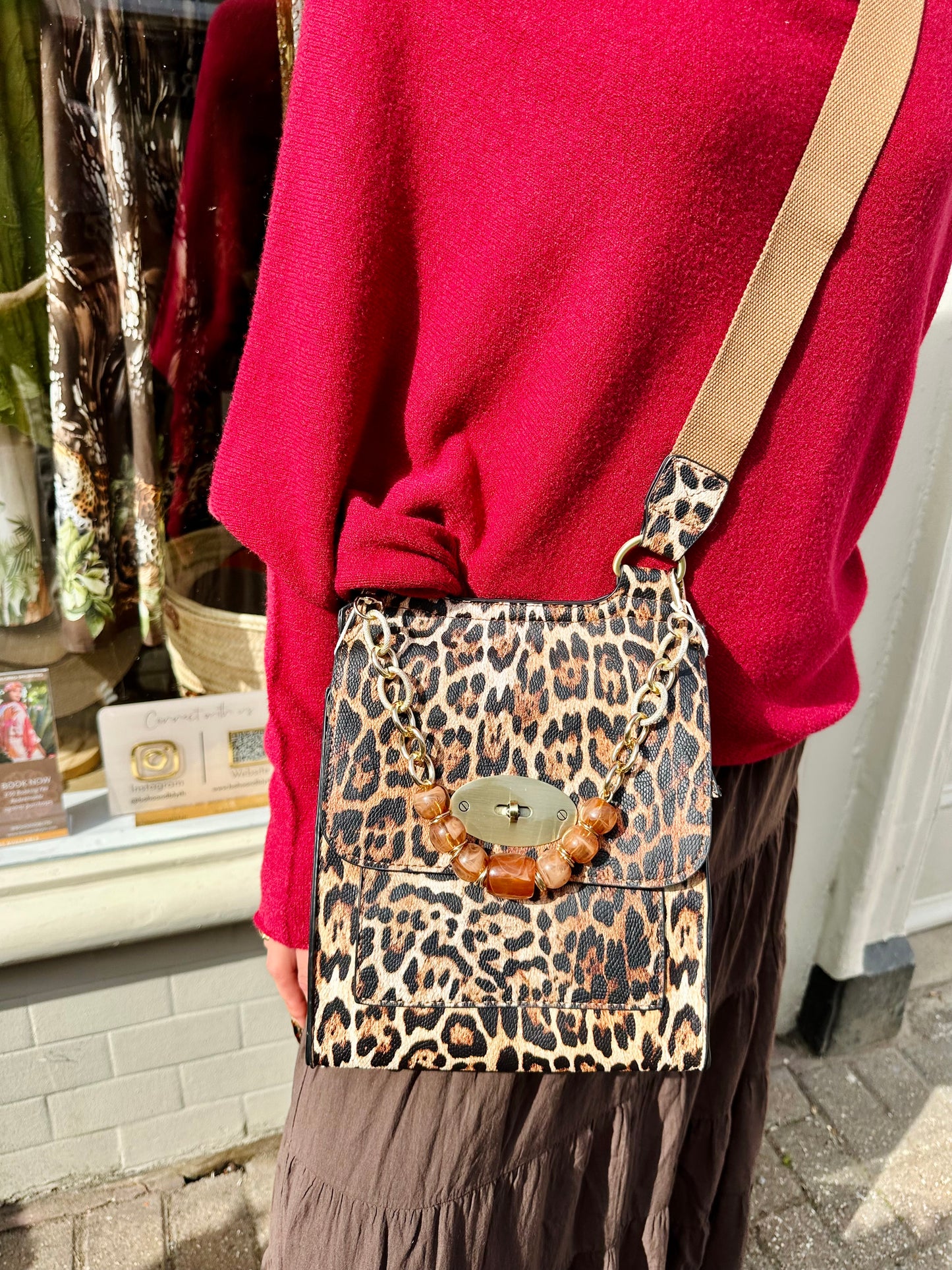 Taupe Crossbody Everyday Vegan Leather Bag