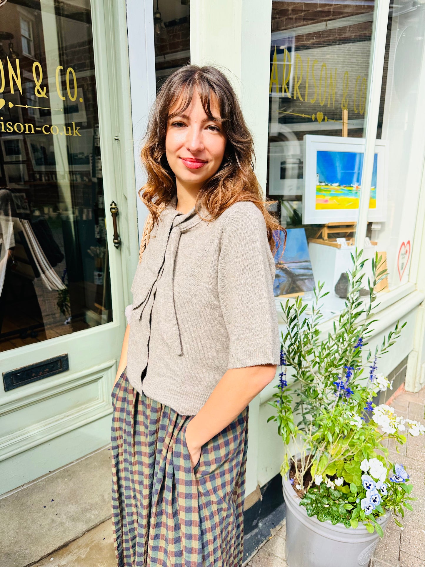 Autumn Check Dress