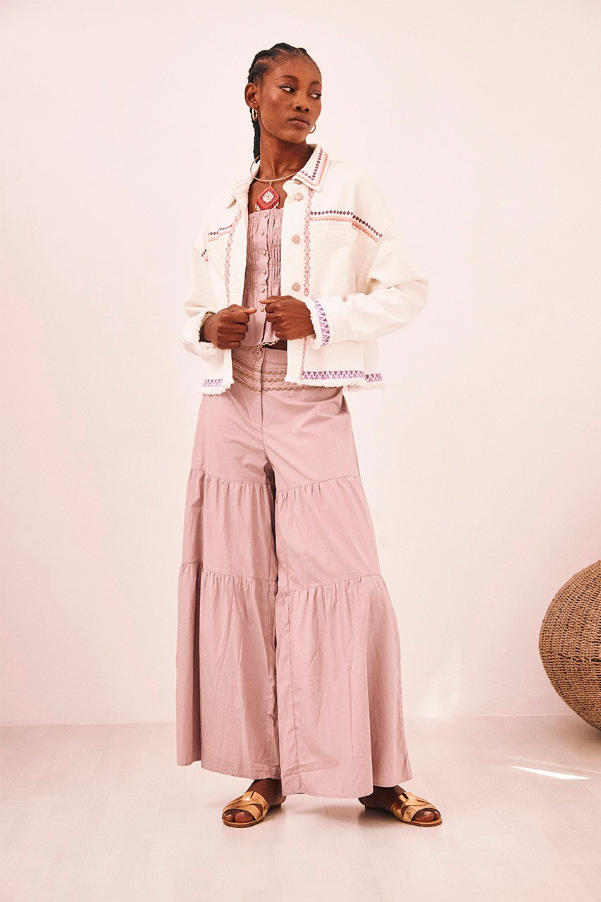 Nekane NKN Kiwa Embroidered Denim Jacket