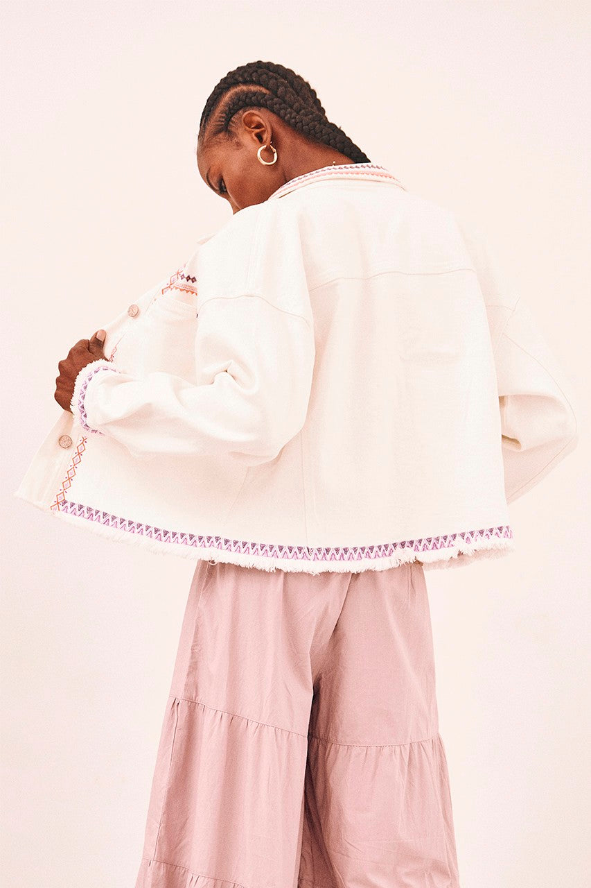 Nekane NKN Kiwa Embroidered Denim Jacket