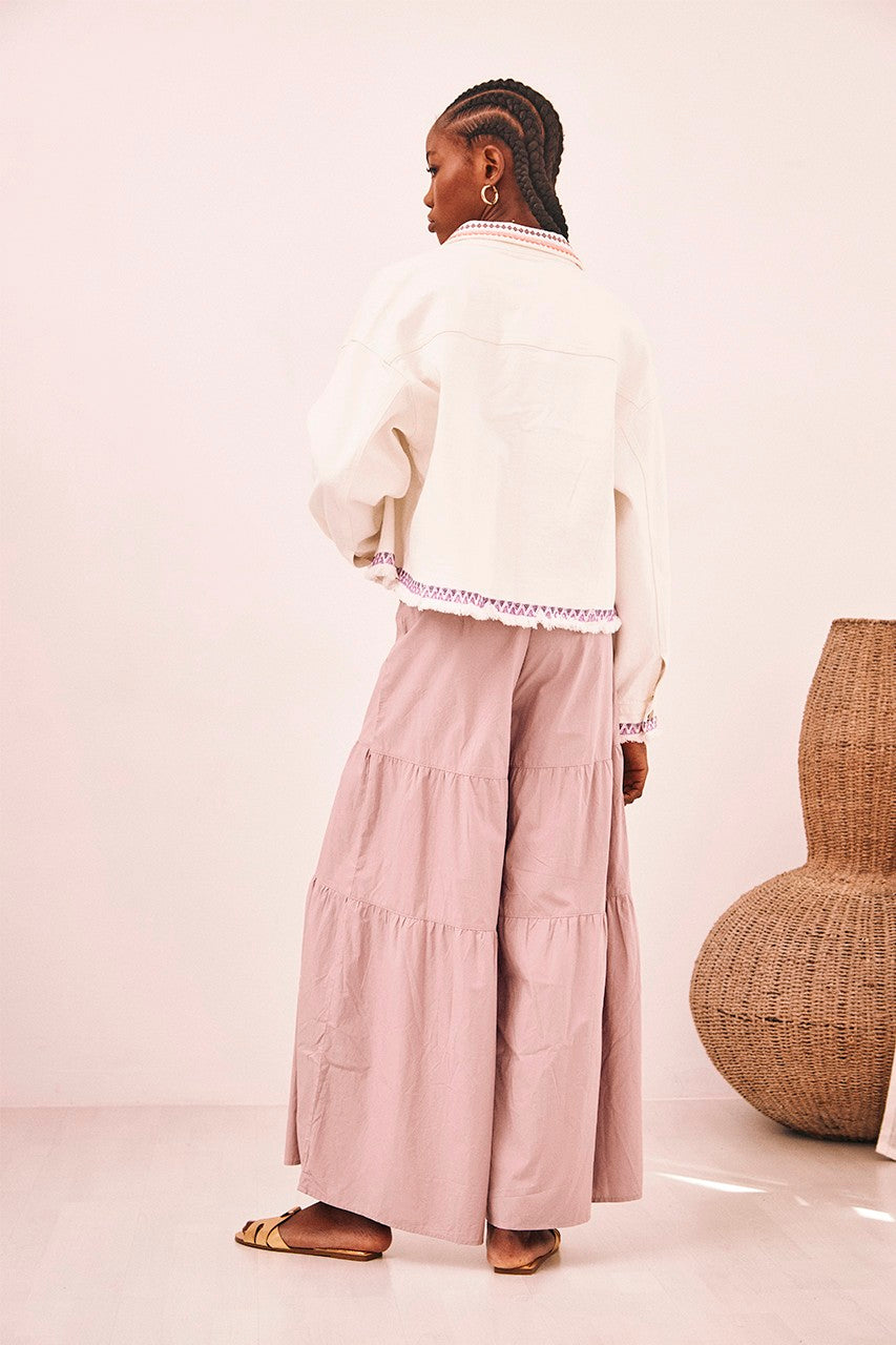 Nekane NKN Kiwa Embroidered Denim Jacket