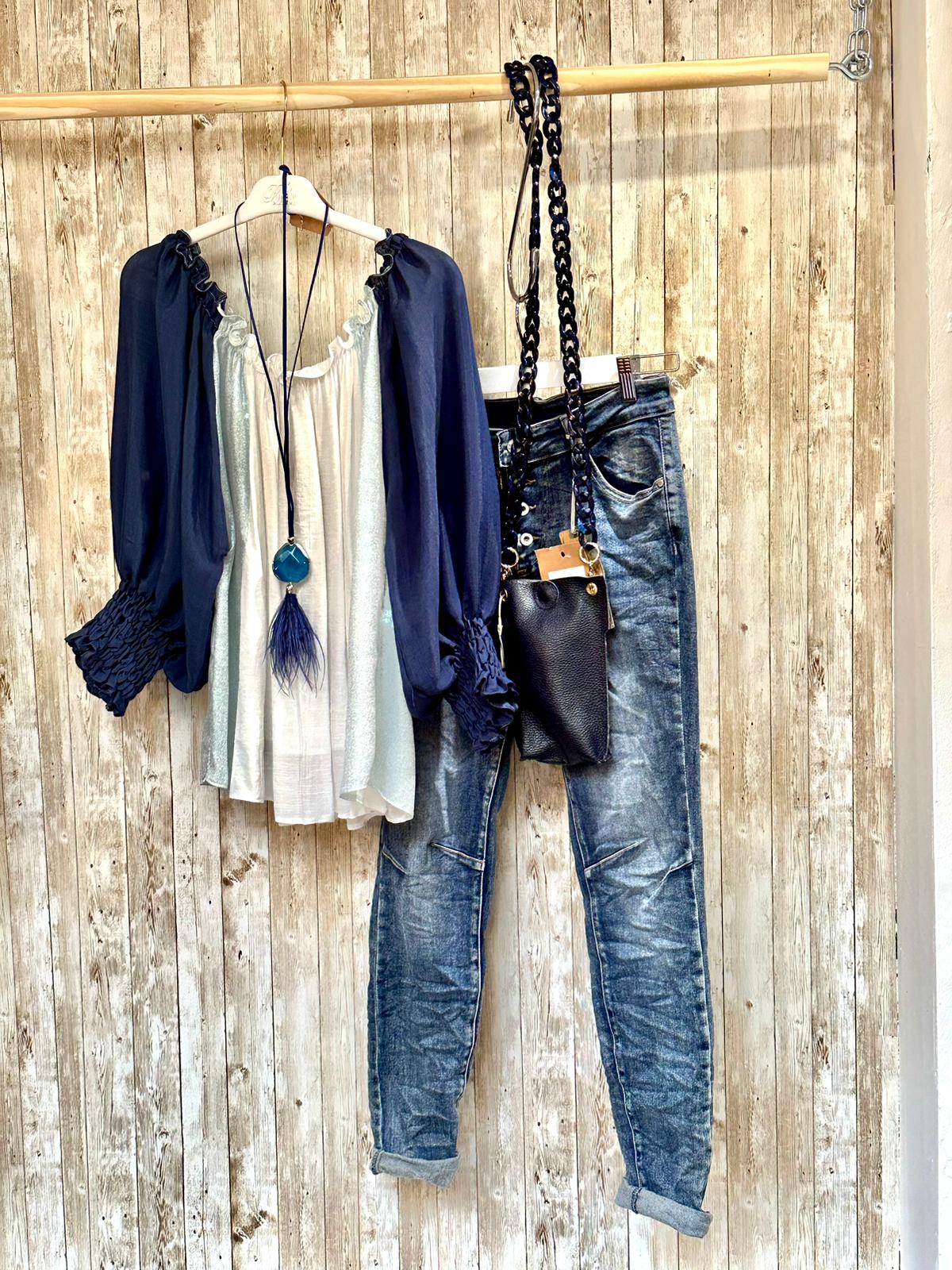 The Diss four button hole jeans - mid denim