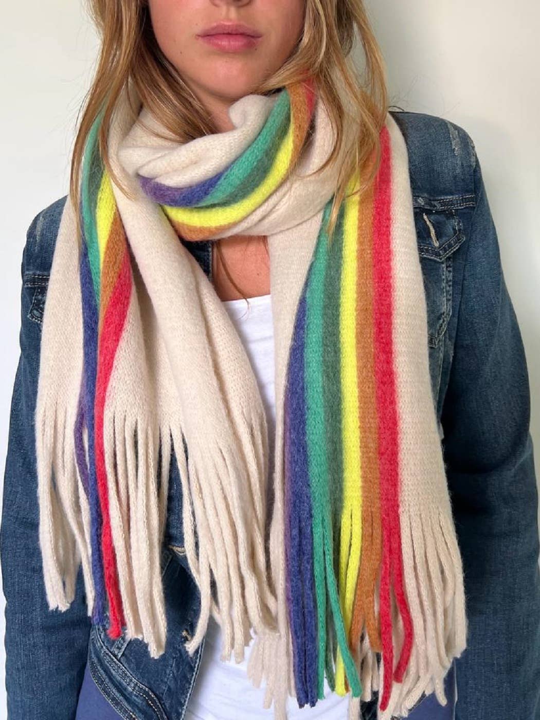 Rainbow scarf