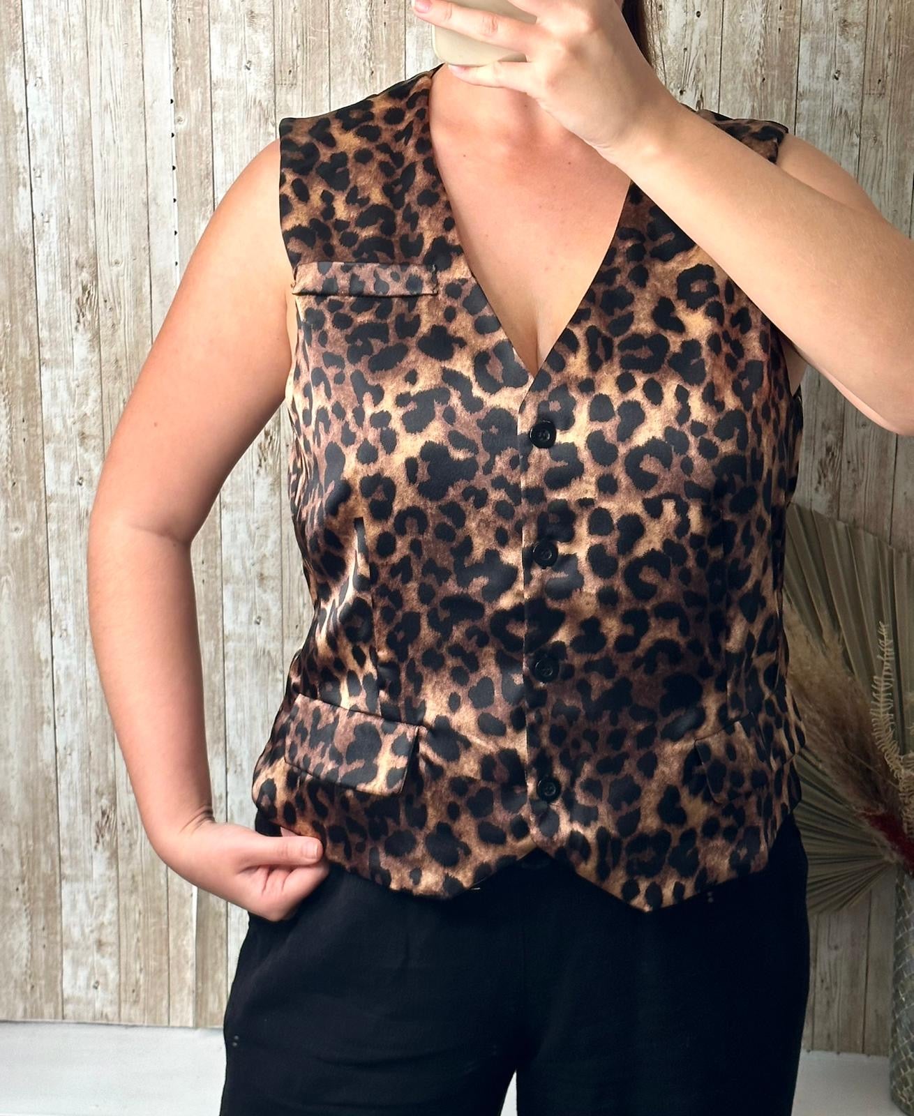 Leopard Waistcoat