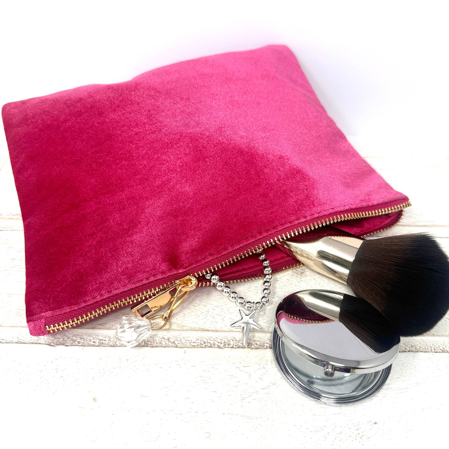 Bridesmaid velvet feel beautiful colours bag