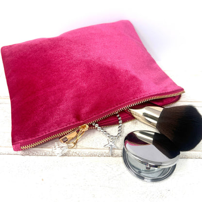 Bridesmaid velvet feel beautiful colours bag