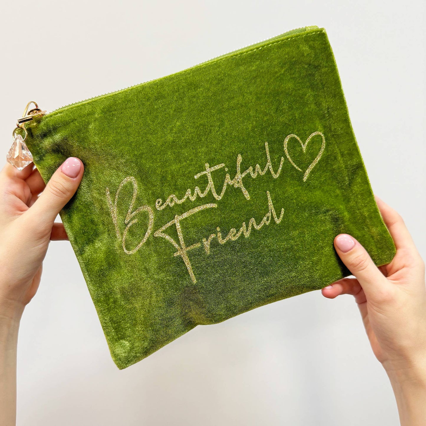 'Beautiful Friend' Velvet Feel Make Up Bag
