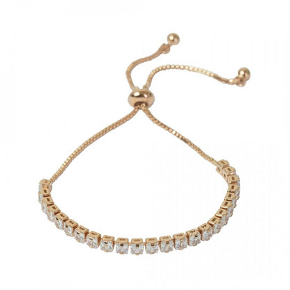 Sparkly Simple Pull Slider Adjustable Bracelet