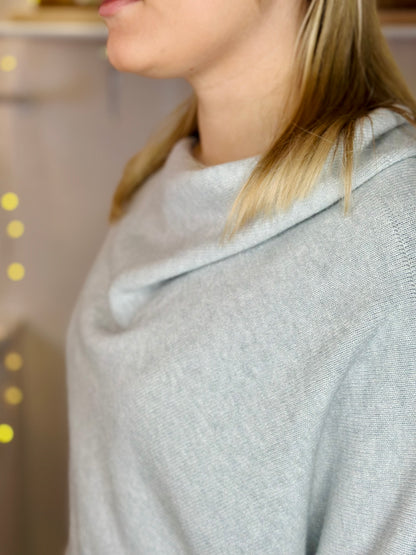 Light Grey Super Soft Asymmetrical Jumper