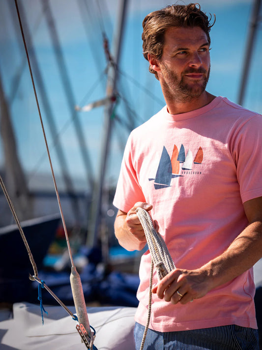 Menswear Brakeburn Pink Sailing Tee