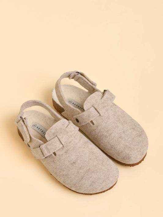 Brakeburn Arctic Plush Slipper- Cream