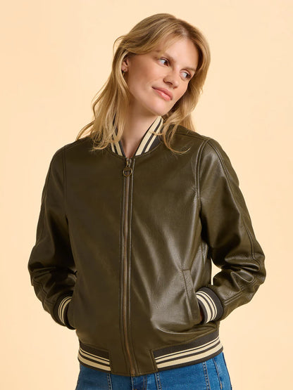 Brakeburn Khaki Blaze Bomber Jacket