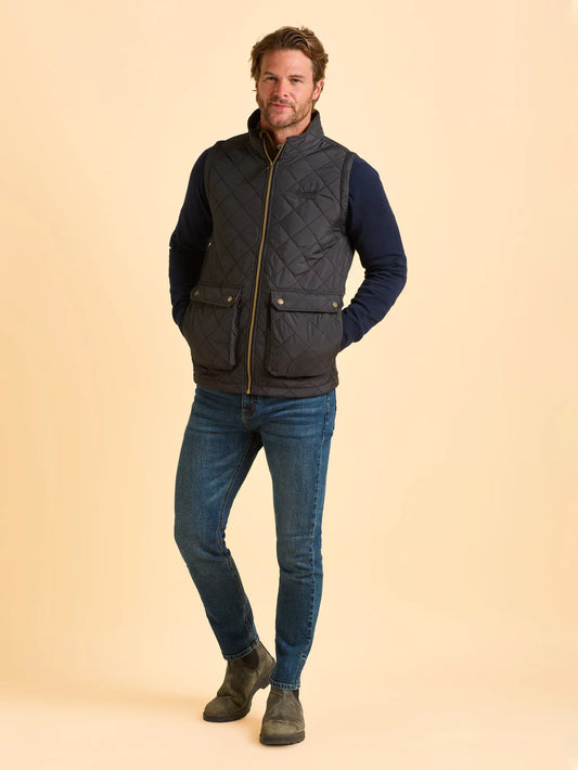 Menswear Brakeburn Oakham Diamond Quilted Gilet