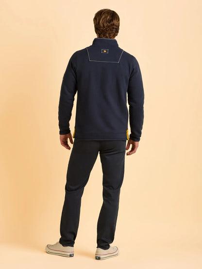 Menswear Brakeburn Abbotsbury Quarter Zip Sweatshirt