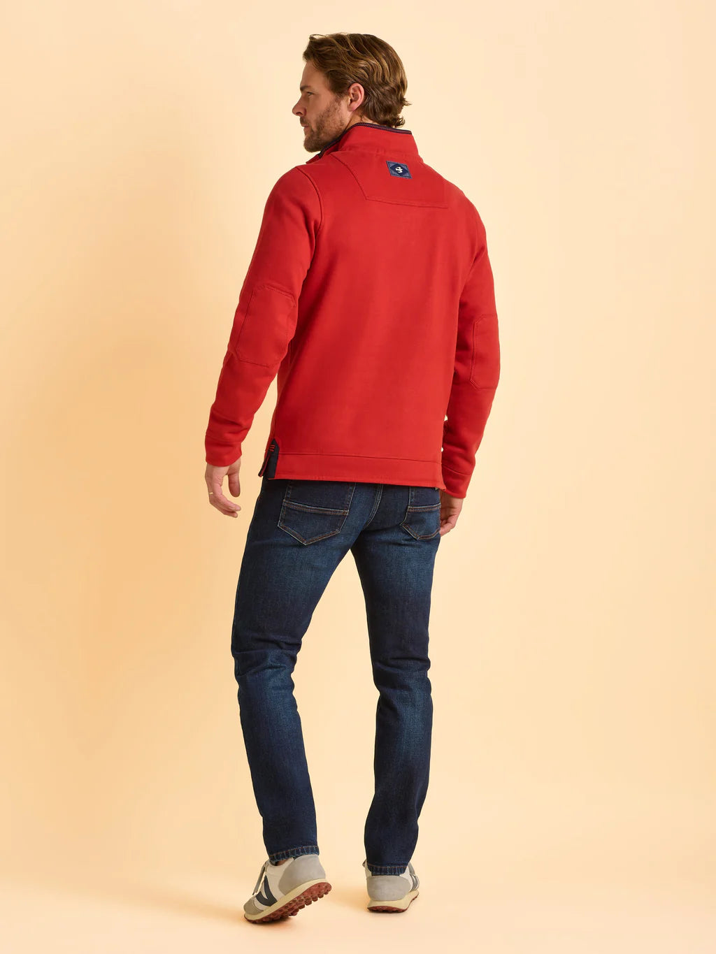 Menswear Brakeburn Worbarrow Quarter Zip Sweatshirt