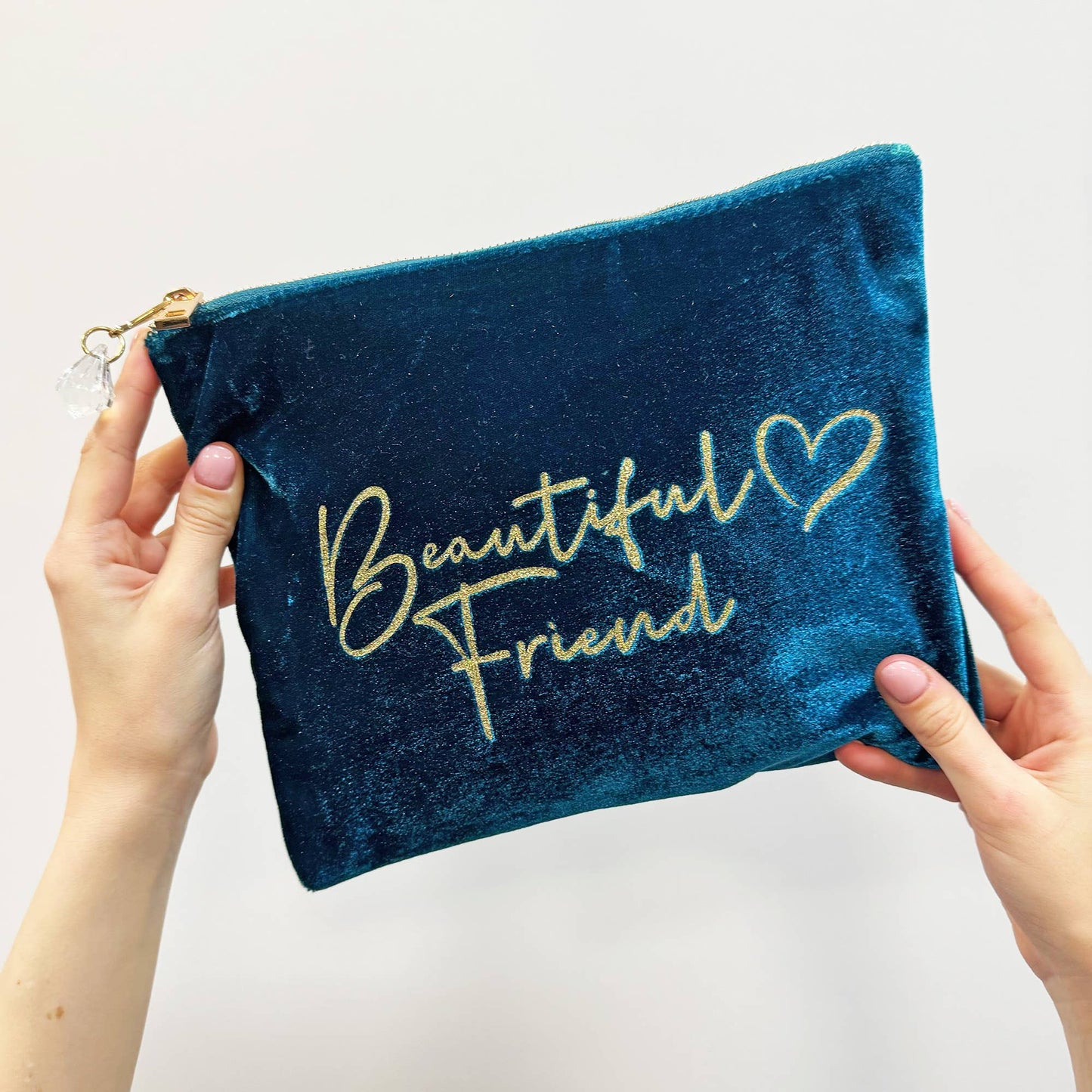 'Beautiful Friend' Velvet Feel Make Up Bag