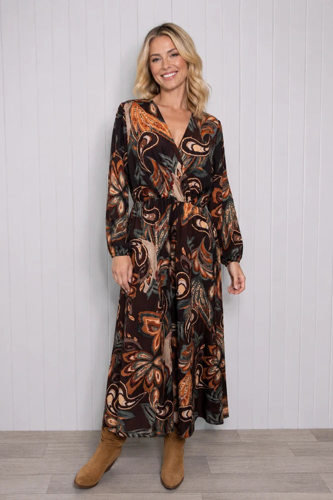 Floral Empire Autumn Dress