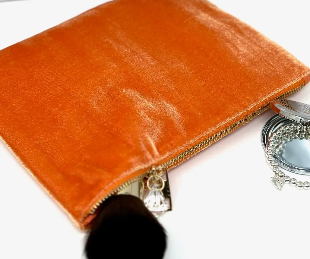 Bridesmaid velvet feel beautiful colours bag
