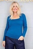 Long Sleeved Square Neck Top - Teal
