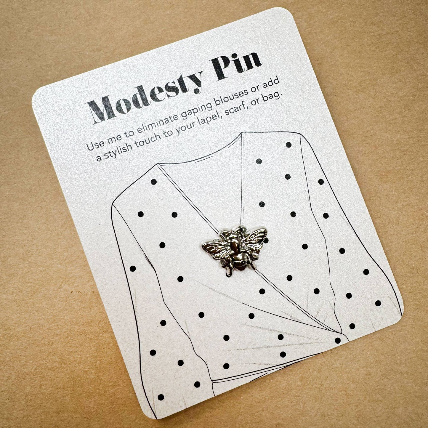 Modesty Bee pin Brooch