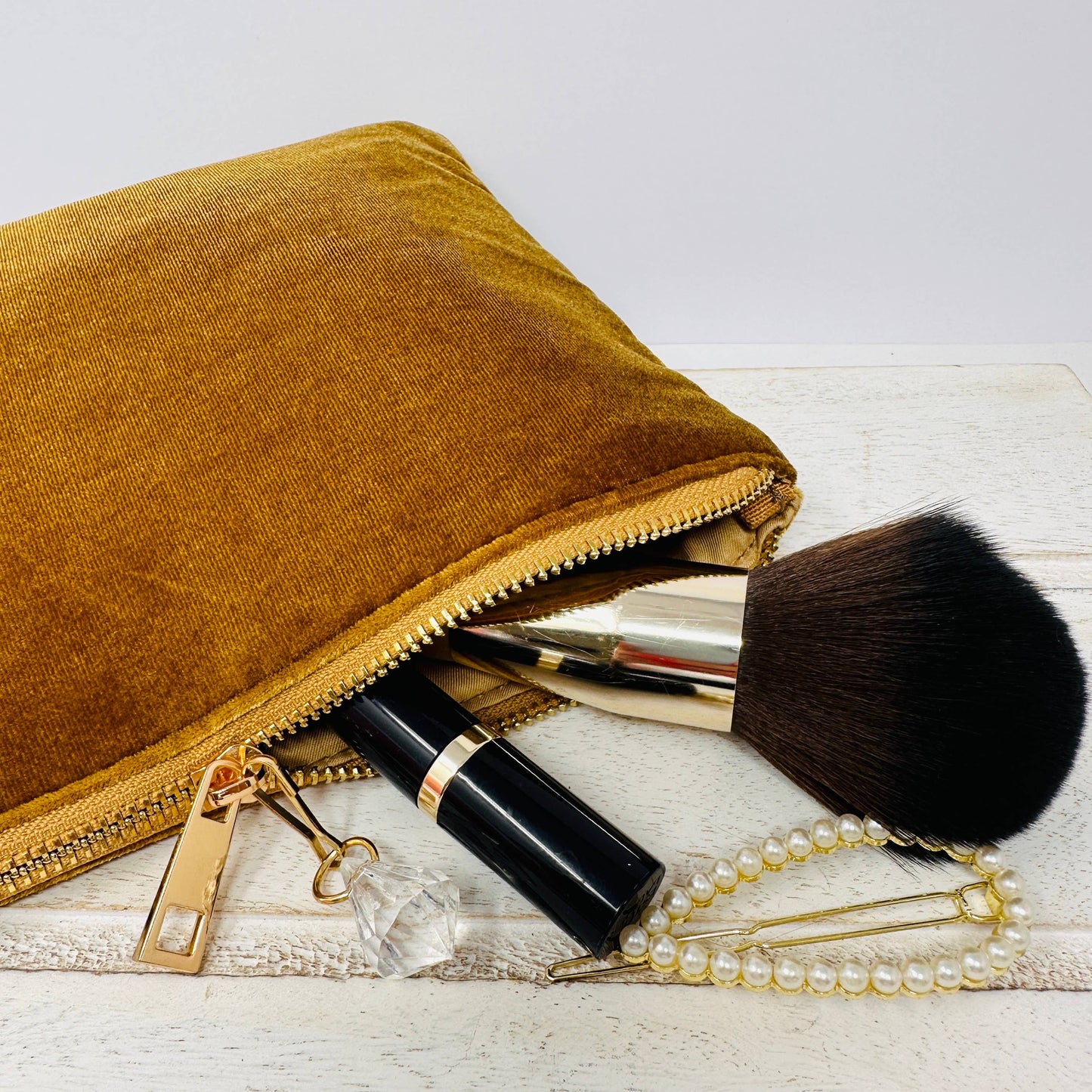 Bridesmaid velvet feel beautiful colours bag