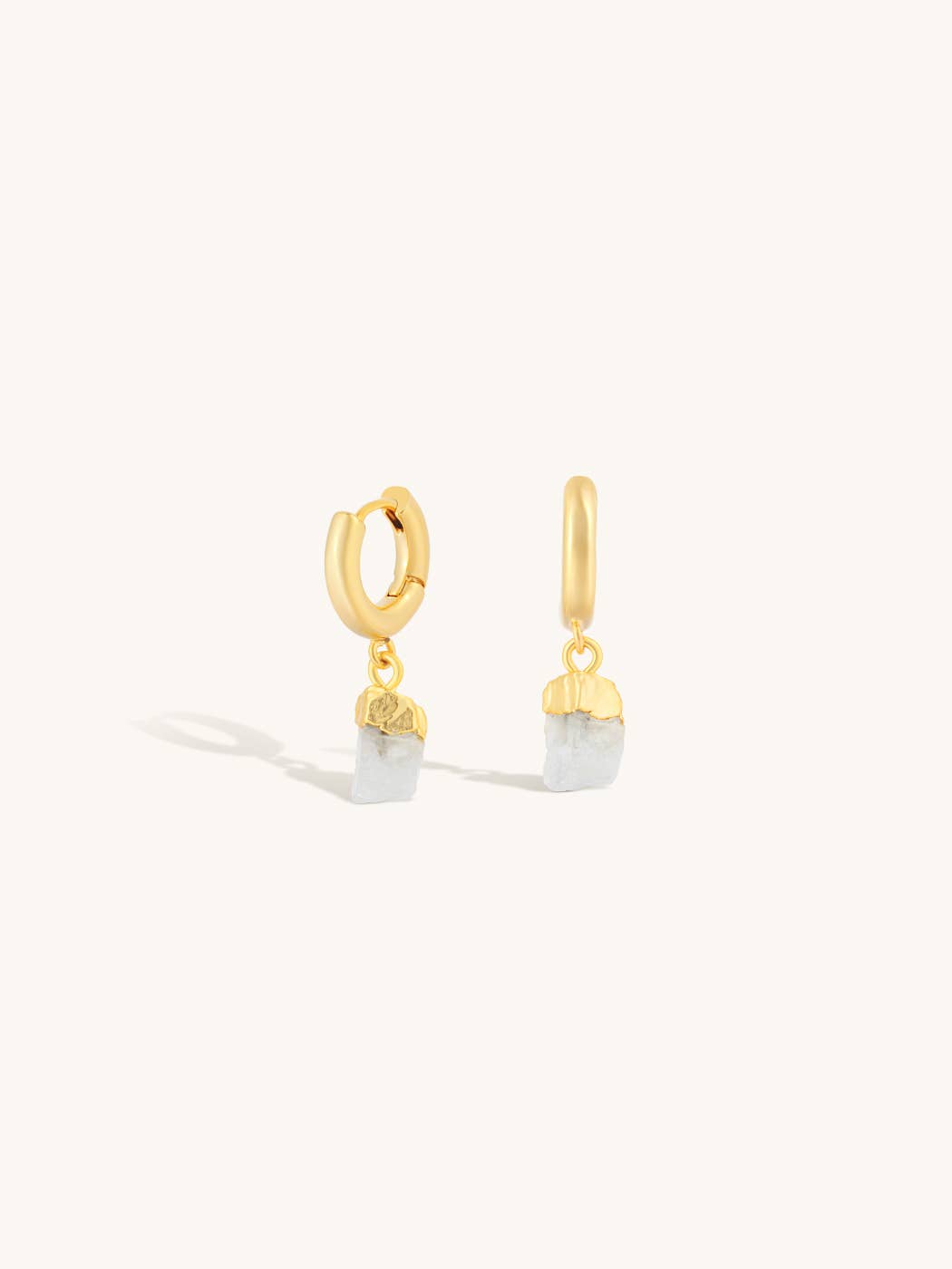 LUNA MOONSTONE HOOPS