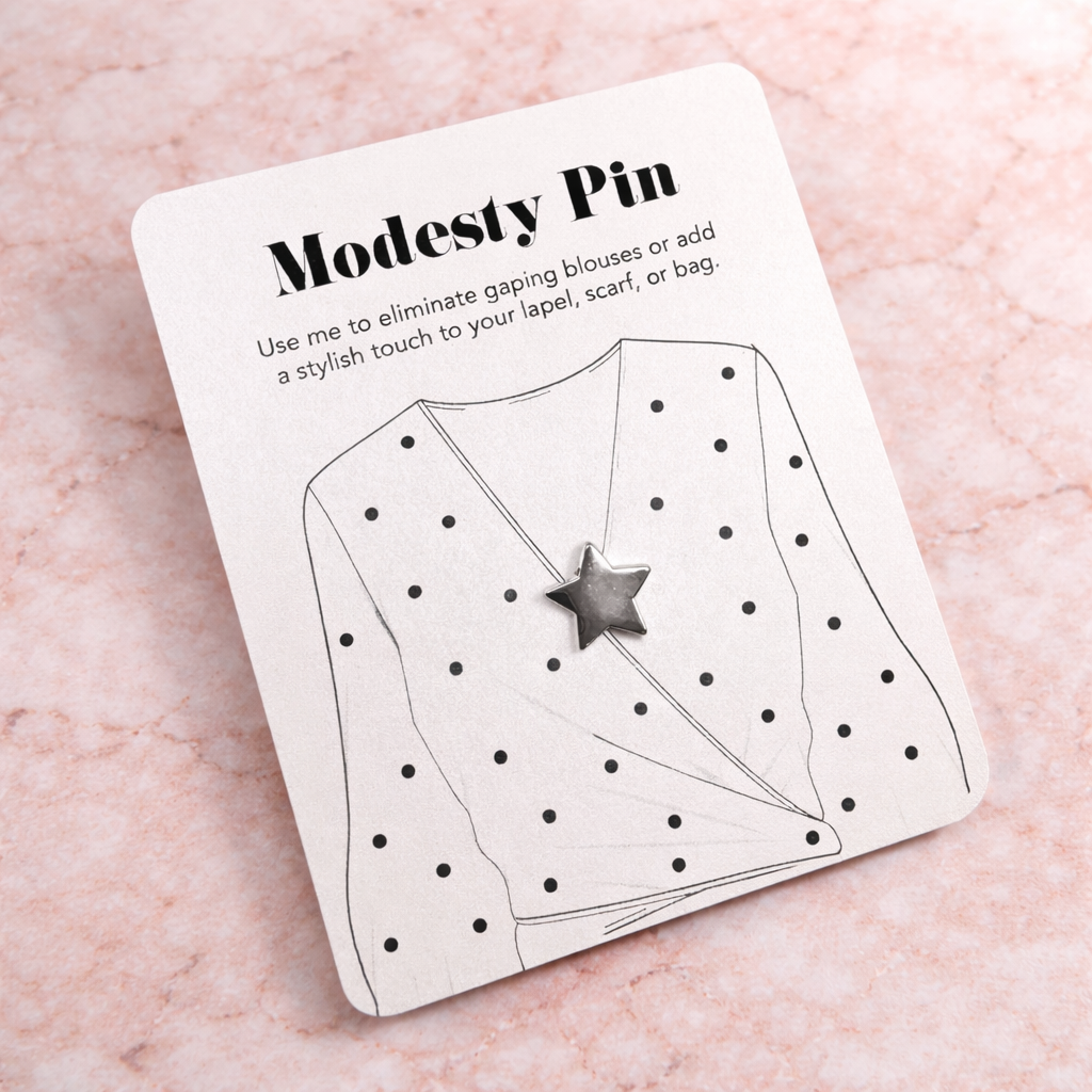 Modesty Star Pin Brooch