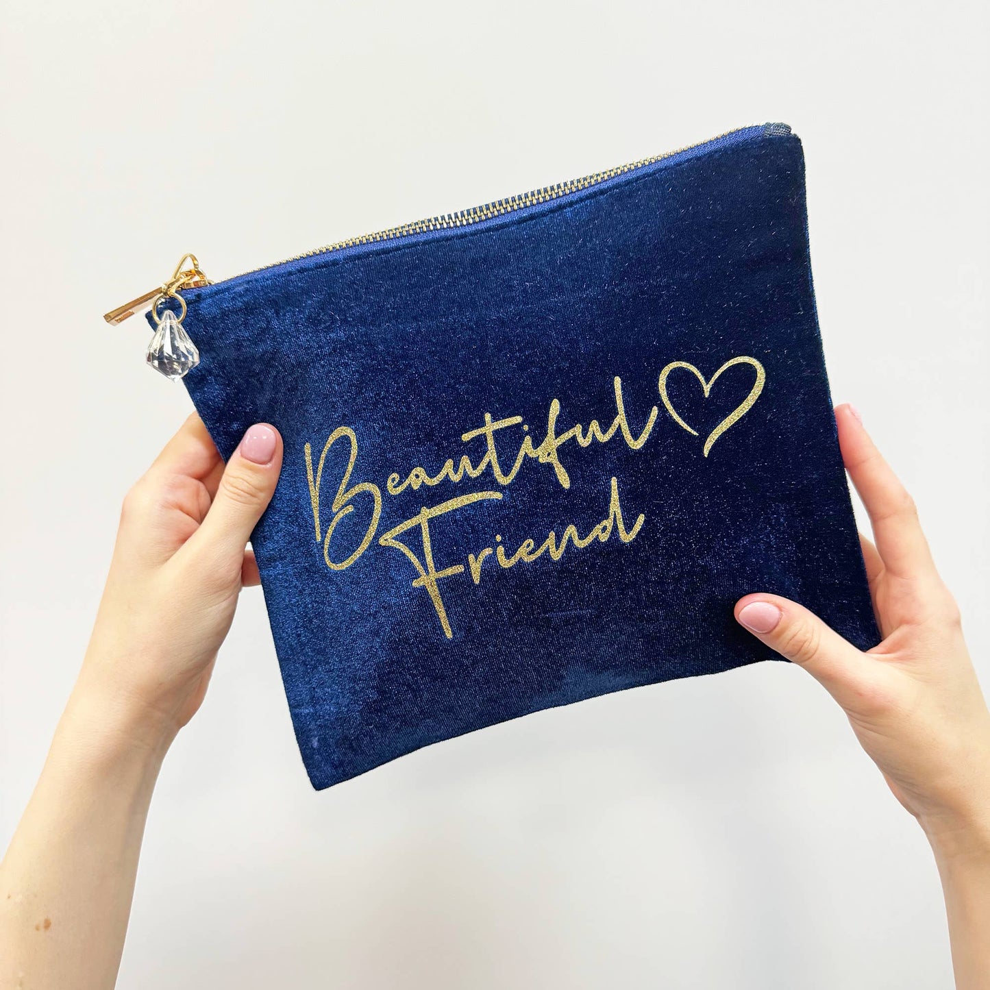 'Beautiful Friend' Velvet Feel Make Up Bag